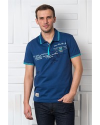 Мужская темно-синяя футболка-поло от Begood