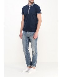 Мужская темно-синяя футболка-поло от Best Mountain