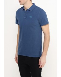 Мужская темно-синяя футболка-поло от BLEND