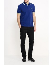 Мужская темно-синяя футболка-поло от Boss Green