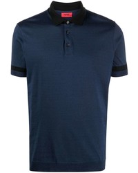 Мужская темно-синяя футболка-поло от BOSS