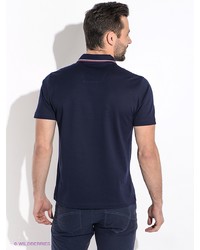 Мужская темно-синяя футболка-поло от Bramante