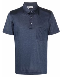 Мужская темно-синяя футболка-поло от Brioni