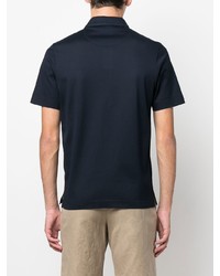 Мужская темно-синяя футболка-поло от Canali