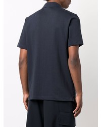 Мужская темно-синяя футболка-поло от Sunspel