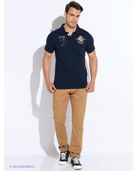 Мужская темно-синяя футболка-поло от Catbalou