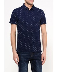 Мужская темно-синяя футболка-поло от Celio