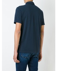 Мужская темно-синяя футболка-поло от James Perse