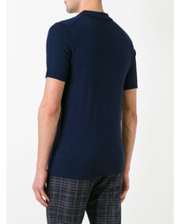 Мужская темно-синяя футболка-поло от Sottomettimi