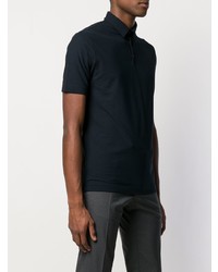 Мужская темно-синяя футболка-поло от Zanone