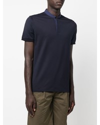 Мужская темно-синяя футболка-поло от Dondup