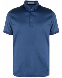 Мужская темно-синяя футболка-поло от Corneliani