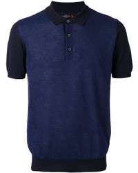 Мужская темно-синяя футболка-поло от Corneliani