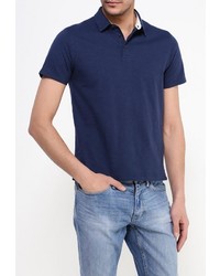 Мужская темно-синяя футболка-поло от Cortefiel