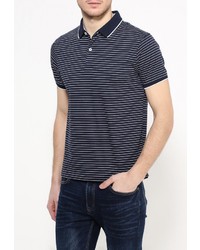 Мужская темно-синяя футболка-поло от Cortefiel