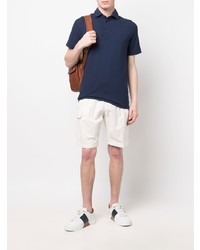 Мужская темно-синяя футболка-поло от Barba