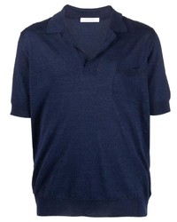 Мужская темно-синяя футболка-поло от Cruciani
