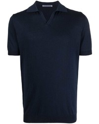 Мужская темно-синяя футболка-поло от Daniele Alessandrini