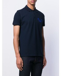 Мужская темно-синяя футболка-поло от Fendi