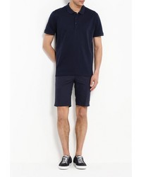 Мужская темно-синяя футболка-поло от DKNY