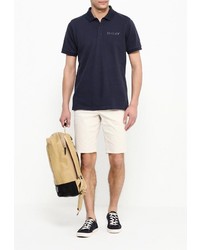 Мужская темно-синяя футболка-поло от DKNY