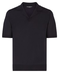 Мужская темно-синяя футболка-поло от Dolce & Gabbana