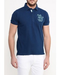 Мужская темно-синяя футболка-поло от E-Bound