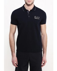 Мужская темно-синяя футболка-поло от EA7