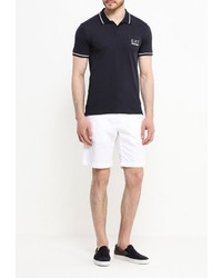 Мужская темно-синяя футболка-поло от EA7