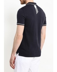 Мужская темно-синяя футболка-поло от EA7