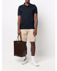 Мужская темно-синяя футболка-поло от Dunhill