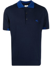 Мужская темно-синяя футболка-поло от Etro