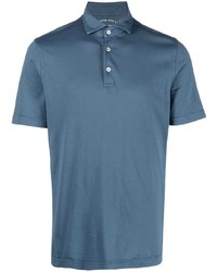 Мужская темно-синяя футболка-поло от Fedeli