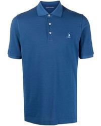 Мужская темно-синяя футболка-поло от Fedeli