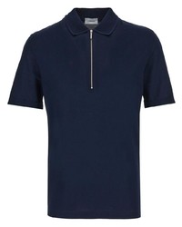 Мужская темно-синяя футболка-поло от Ferragamo
