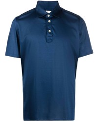 Мужская темно-синяя футболка-поло от Finamore 1925 Napoli
