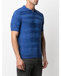 Мужская темно-синяя футболка-поло от Manuel Ritz