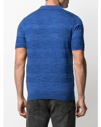 Мужская темно-синяя футболка-поло от Manuel Ritz