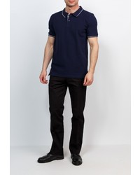 Мужская темно-синяя футболка-поло от GREG