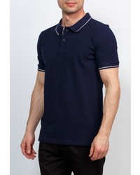 Мужская темно-синяя футболка-поло от GREG