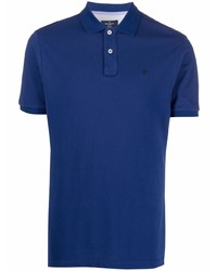 Мужская темно-синяя футболка-поло от Hackett