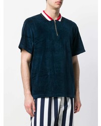 Мужская темно-синяя футболка-поло от Noon Goons