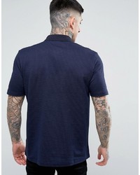 Мужская темно-синяя футболка-поло от Hugo Boss