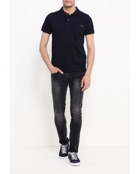 Мужская темно-синяя футболка-поло от Iceberg