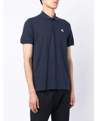 Мужская темно-синяя футболка-поло от Karl Lagerfeld