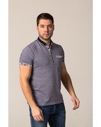 Мужская темно-синяя футболка-поло от John Jeniford