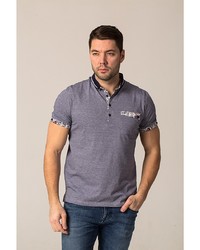 Мужская темно-синяя футболка-поло от John Jeniford