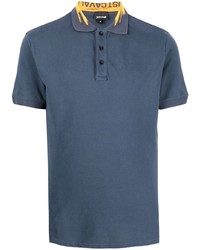 Мужская темно-синяя футболка-поло от Just Cavalli