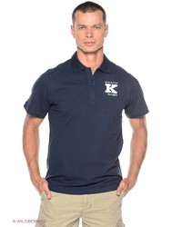 Мужская темно-синяя футболка-поло от Kelme