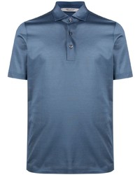 Мужская темно-синяя футболка-поло от La Fileria For D'aniello